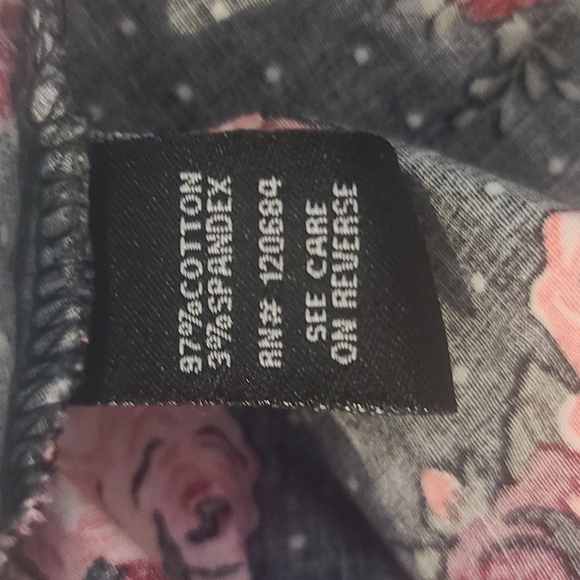Torrid Black Dress with Pink Flowers and White Dots- It Has Pockets!! Size 16 - Picture 3 of 4